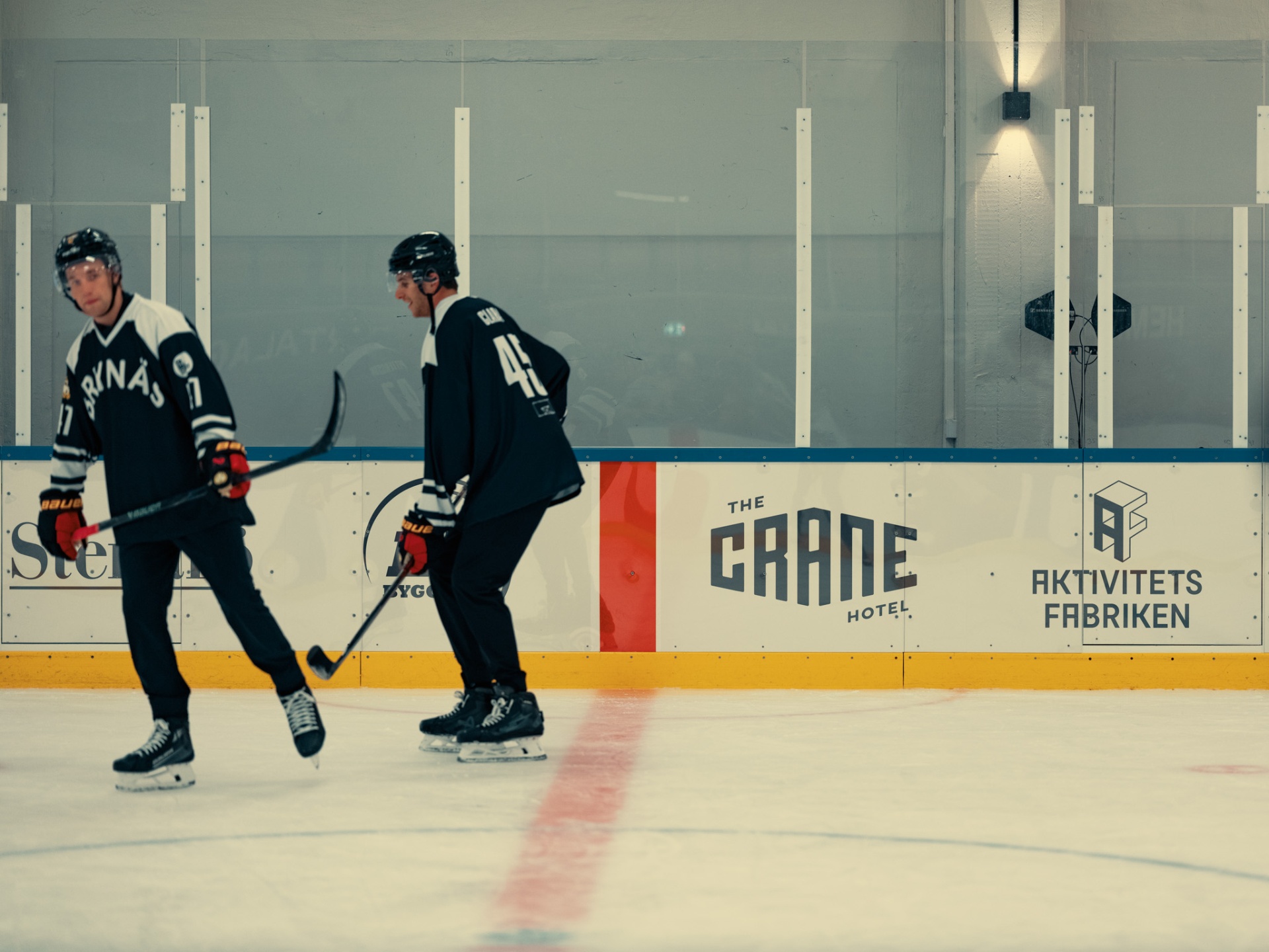 Brynäs IF på isen vid Aktivitetsfabriken