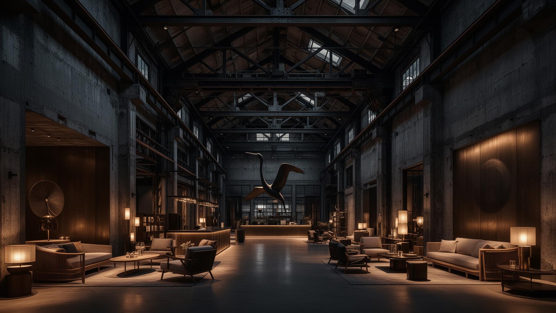 The Crane Hotel - Industrial luxury interior